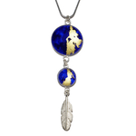 plume bleu