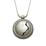 sautoir argent liseret