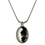 0-Ovale argent noir