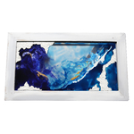 table bleue dessus