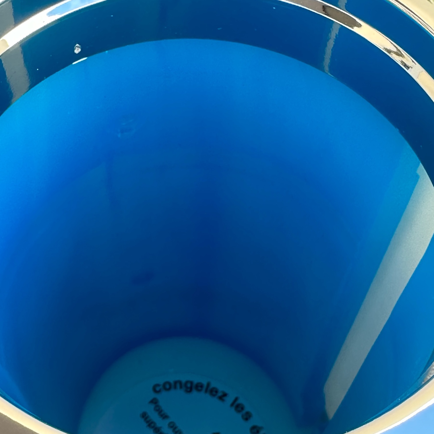 Rafraîchisseur Bouteille de Vin avec Pain de Glace, Bleu Nuit
