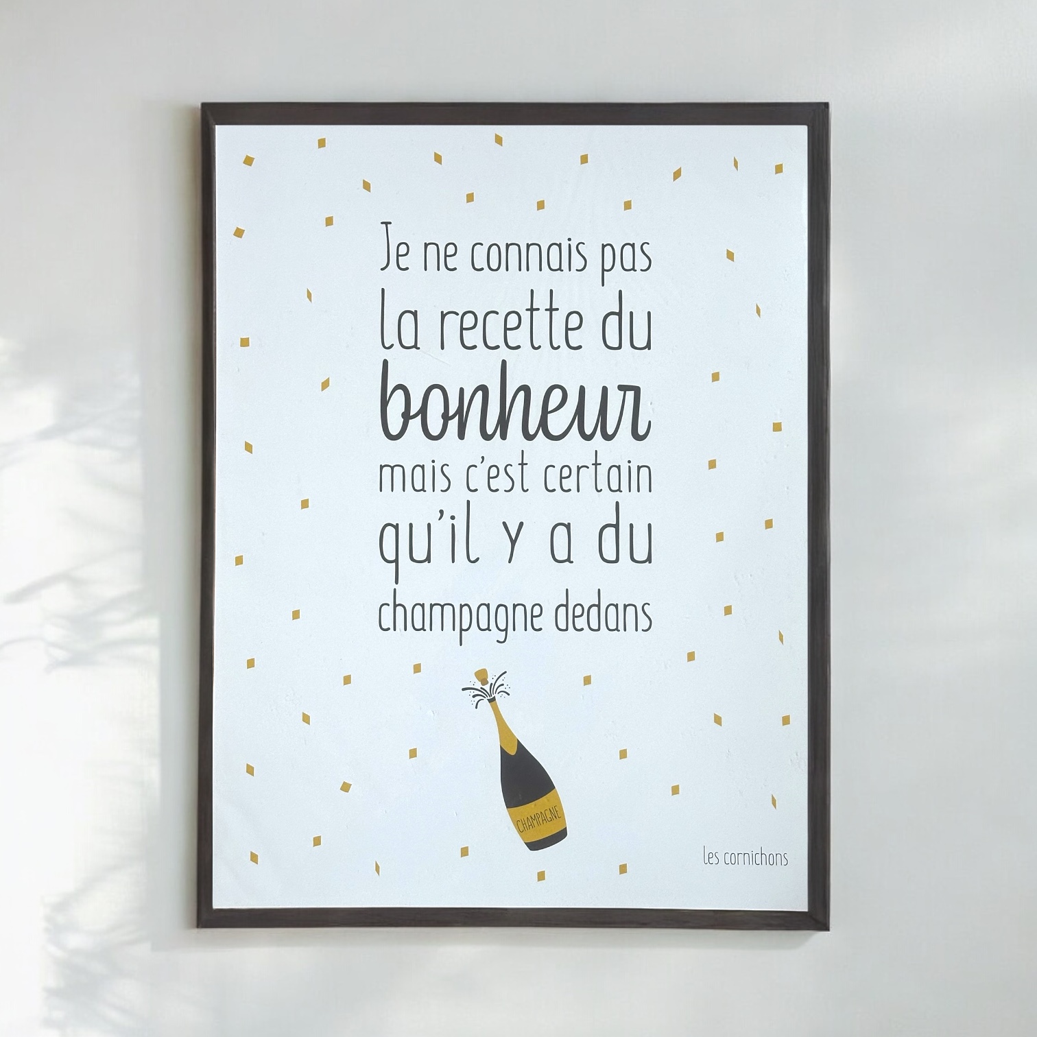 Affiche Recette du Bonheur/Vins