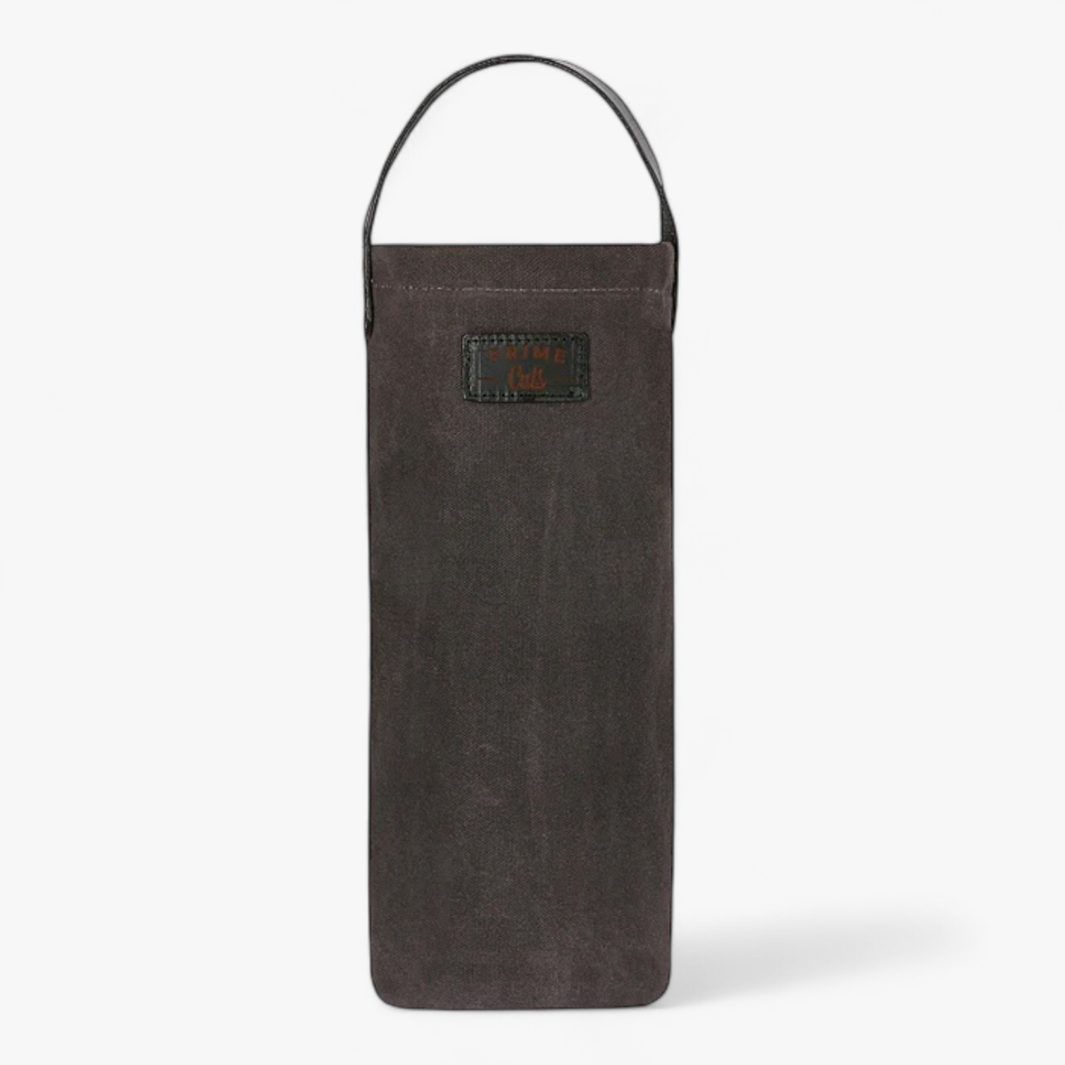Sac en coton ciré résistant, doublure isolante, anse en cuir végétal. Idéal pour garder vos bouteilles fraîches.