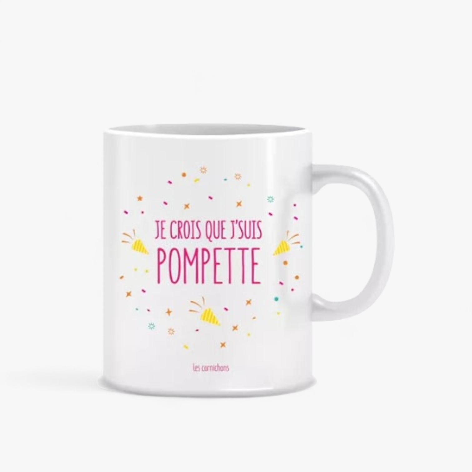 Mug Humour "Jsuis pompette"/Vins Lifestyle/33cl/Les Cornichons