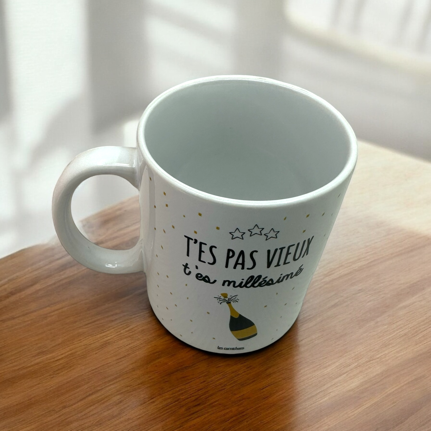 Mug Anniversaire homme humour/Vins Lifestyle/33cl/Les Cornichons