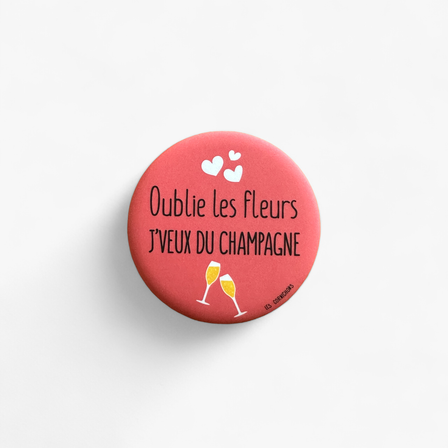 Magnet Décapsuleur Oublie fleurs/Ambiance Apéro/56mm/Les Cornichons