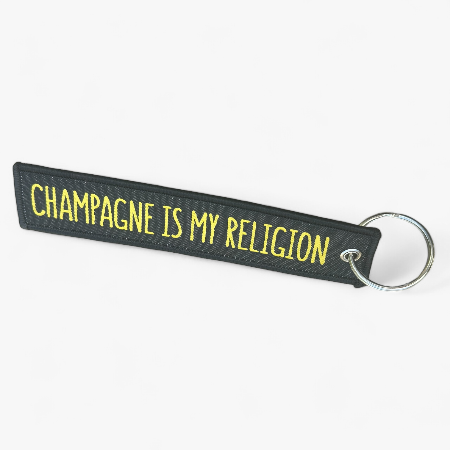 Porte-clé Champagne – Lanière “Champagne is my Religion”
