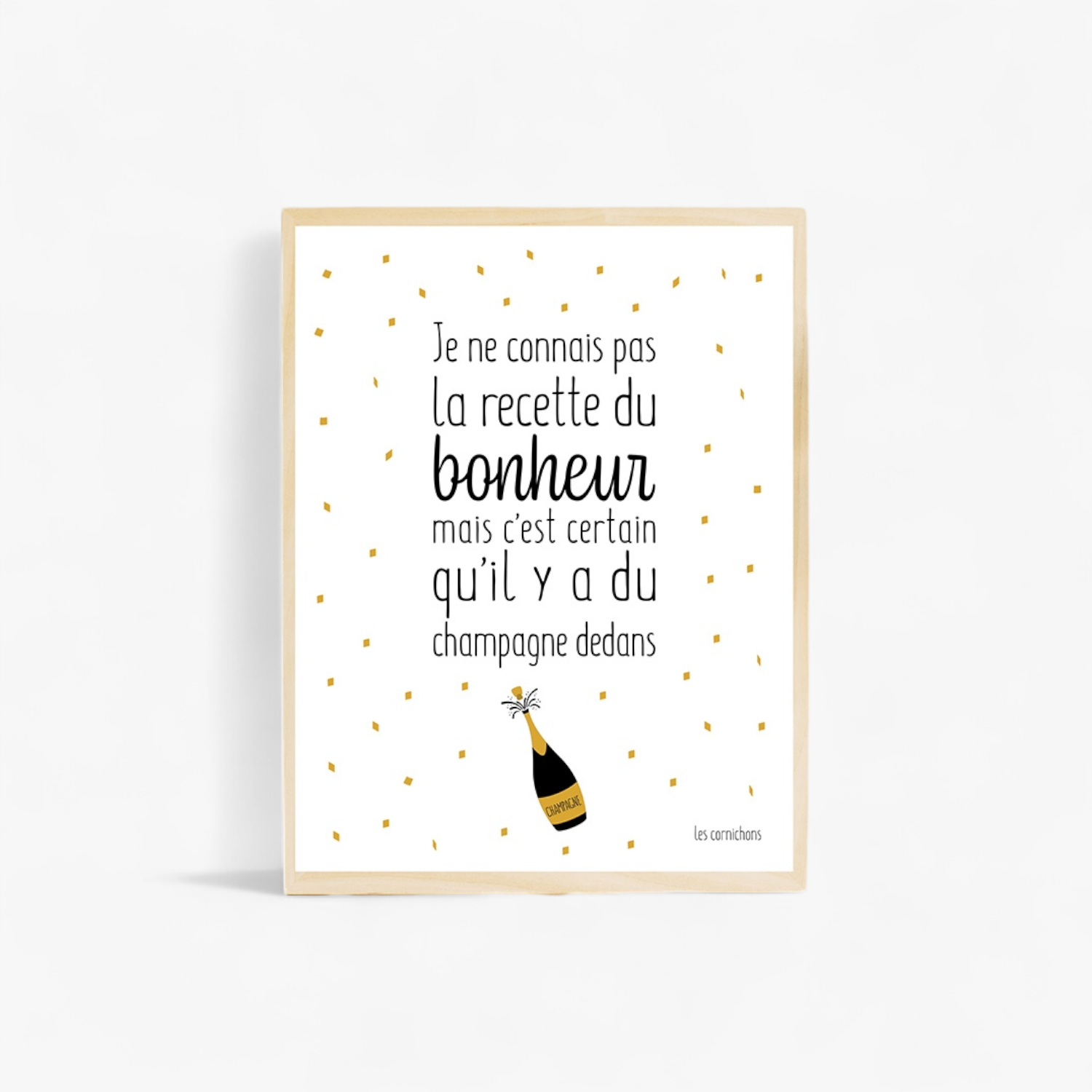 Affiche Recette du Bonheur/Vins