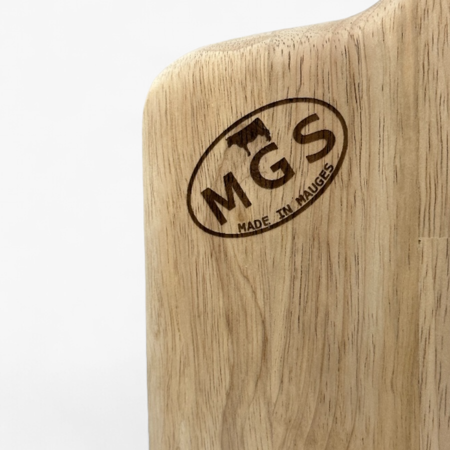 Plateau Apéritif Bois d’Hévéa – Made in Mauges 40 x 21 cm