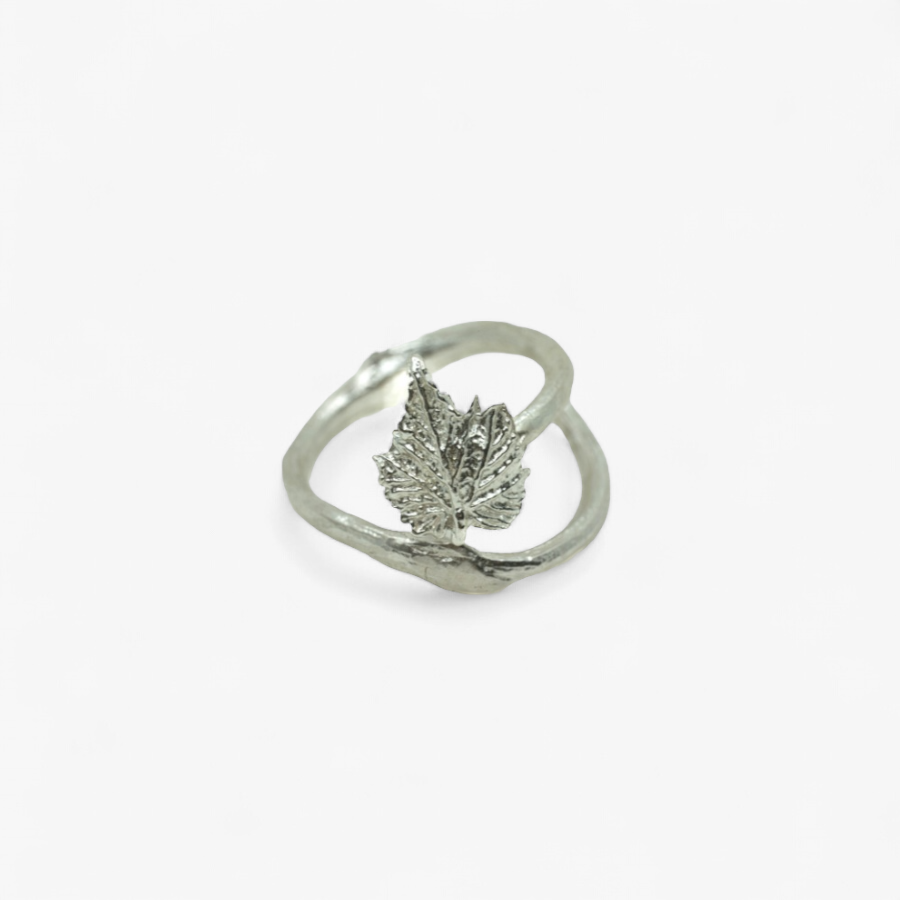 Bague Ajustable Vigne/Vin Lifestyle/Argent recyclé/Mother Nature