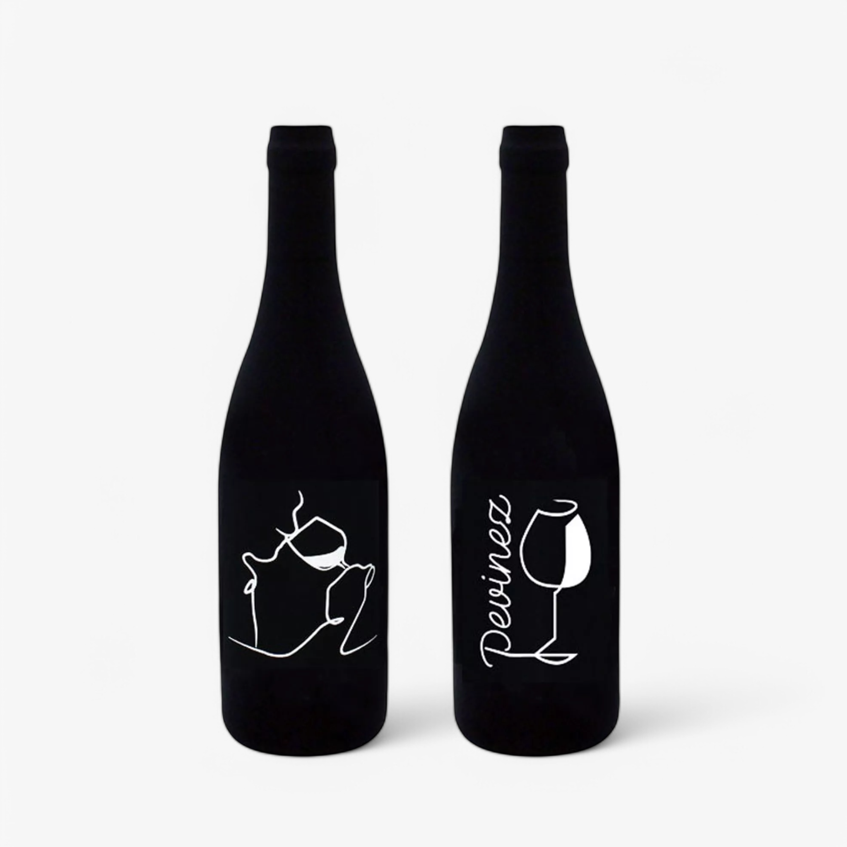Set de 2 Chaussettes bouteilles de Vin, "Devinez"