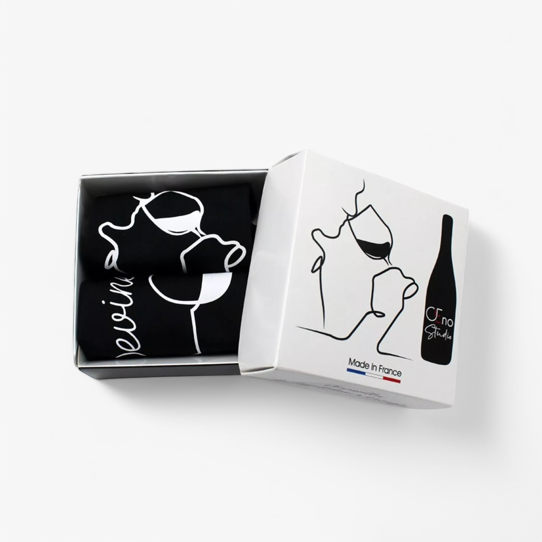 Set de 2 Chaussettes bouteilles de Vin, "Devinez"