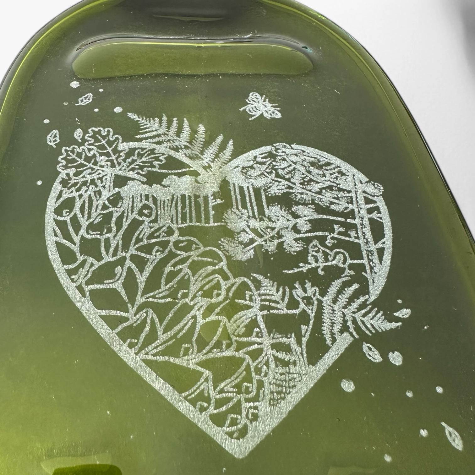 PLATES illustrées Coeur - Bouteille Verte 75 cl