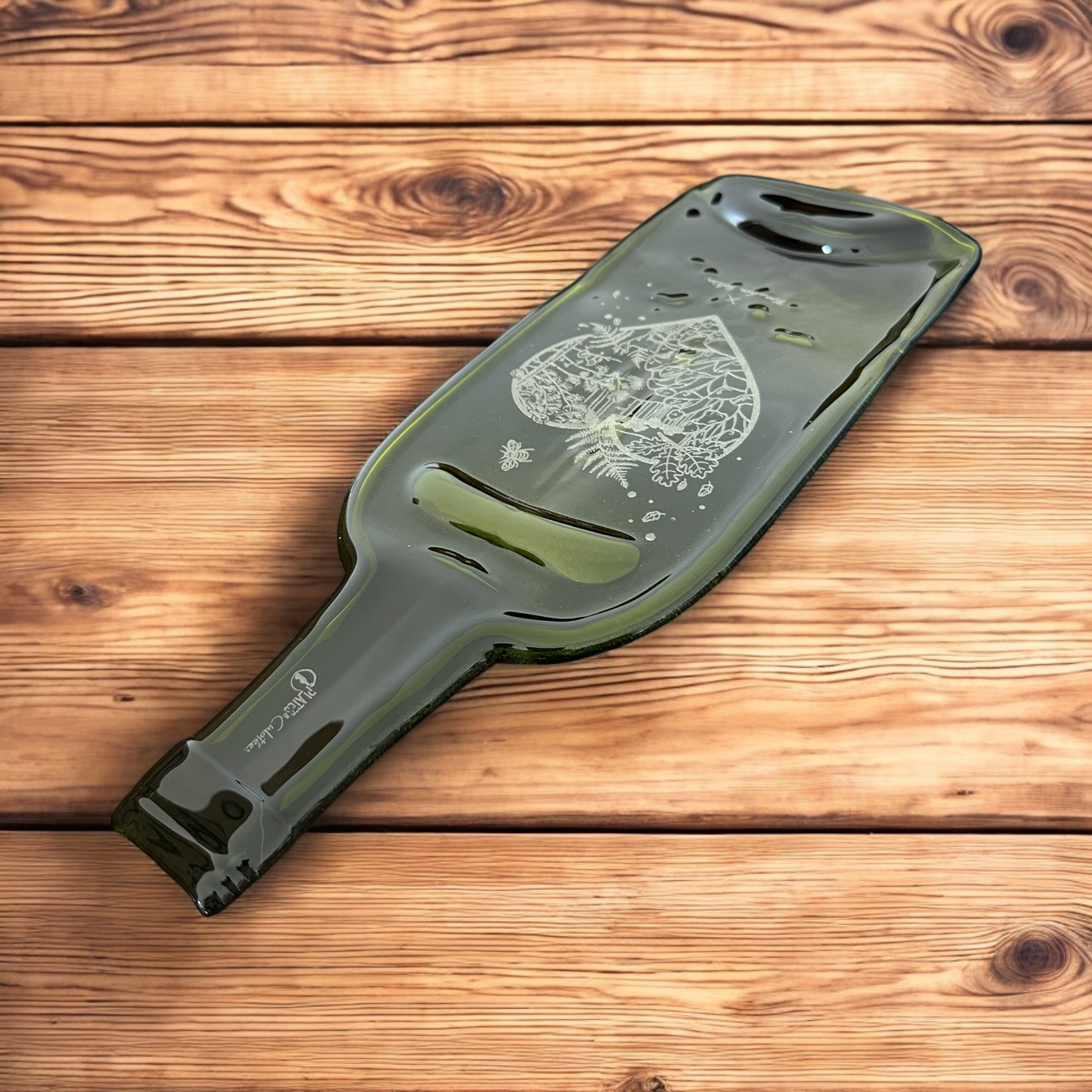 PLATES illustrées Coeur - Bouteille Verte 75 cl