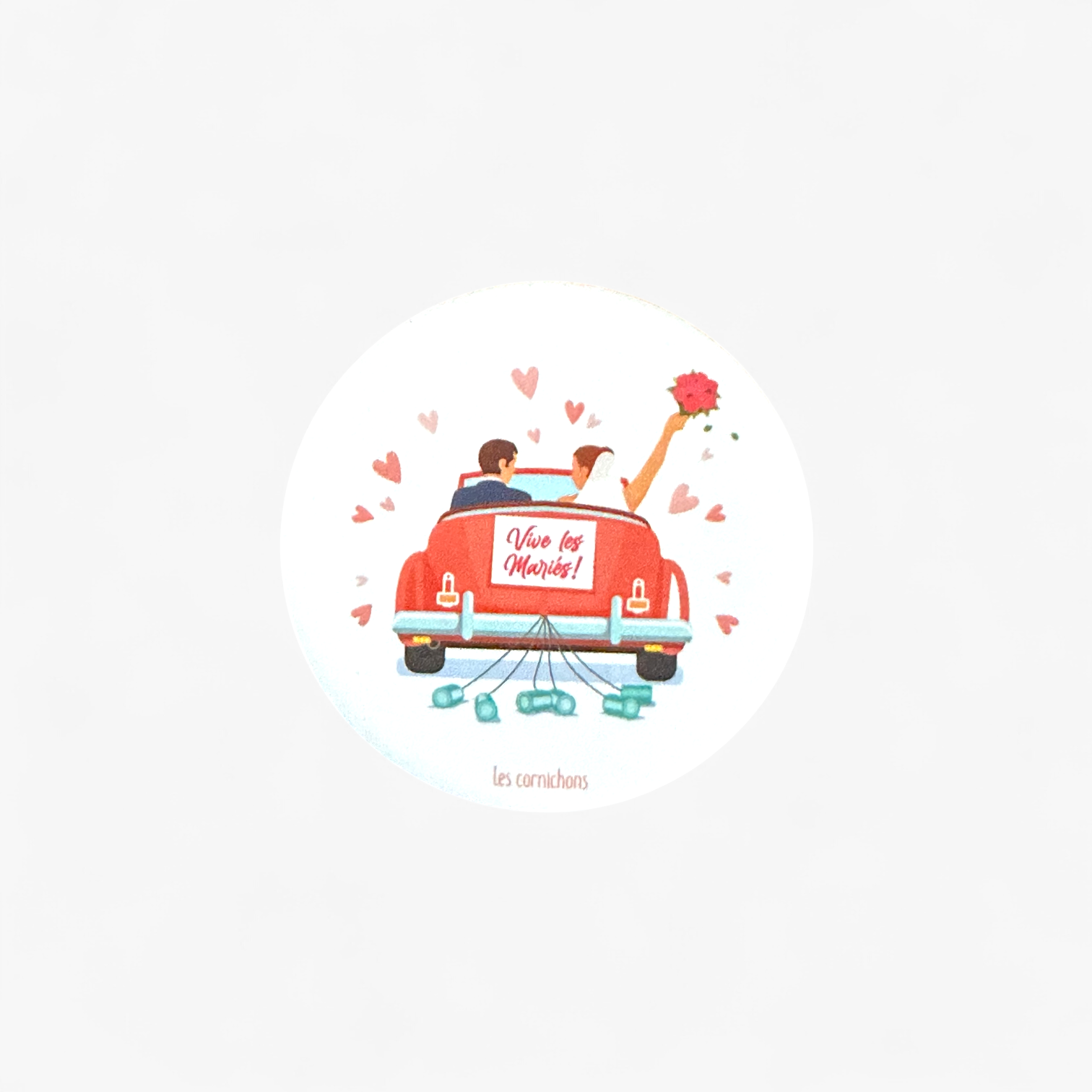 Décapsuleur Cadeau Invité Mariage – Magnet Vive les Mariés