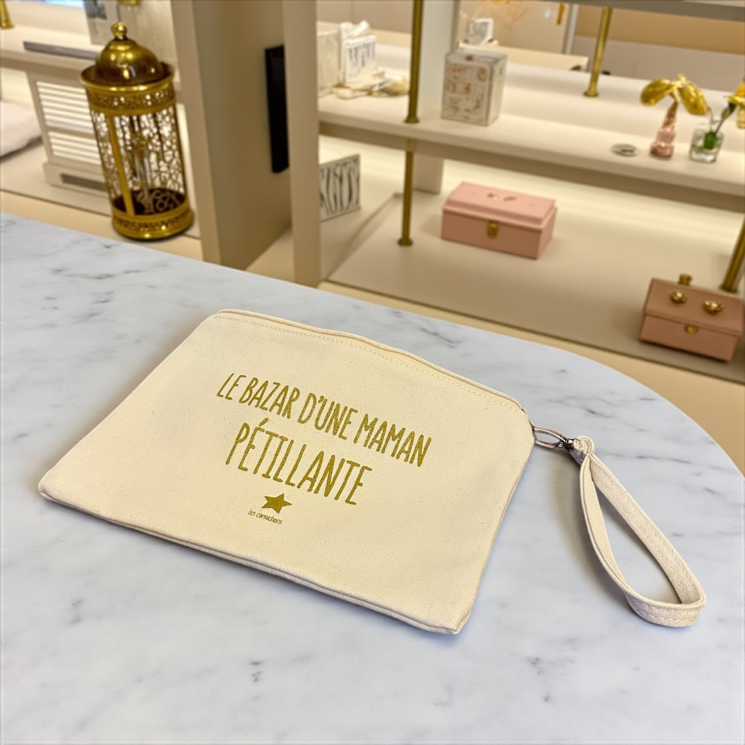 Pochette Zippée Femme pour Maman Pétillante – Idée Cadeau