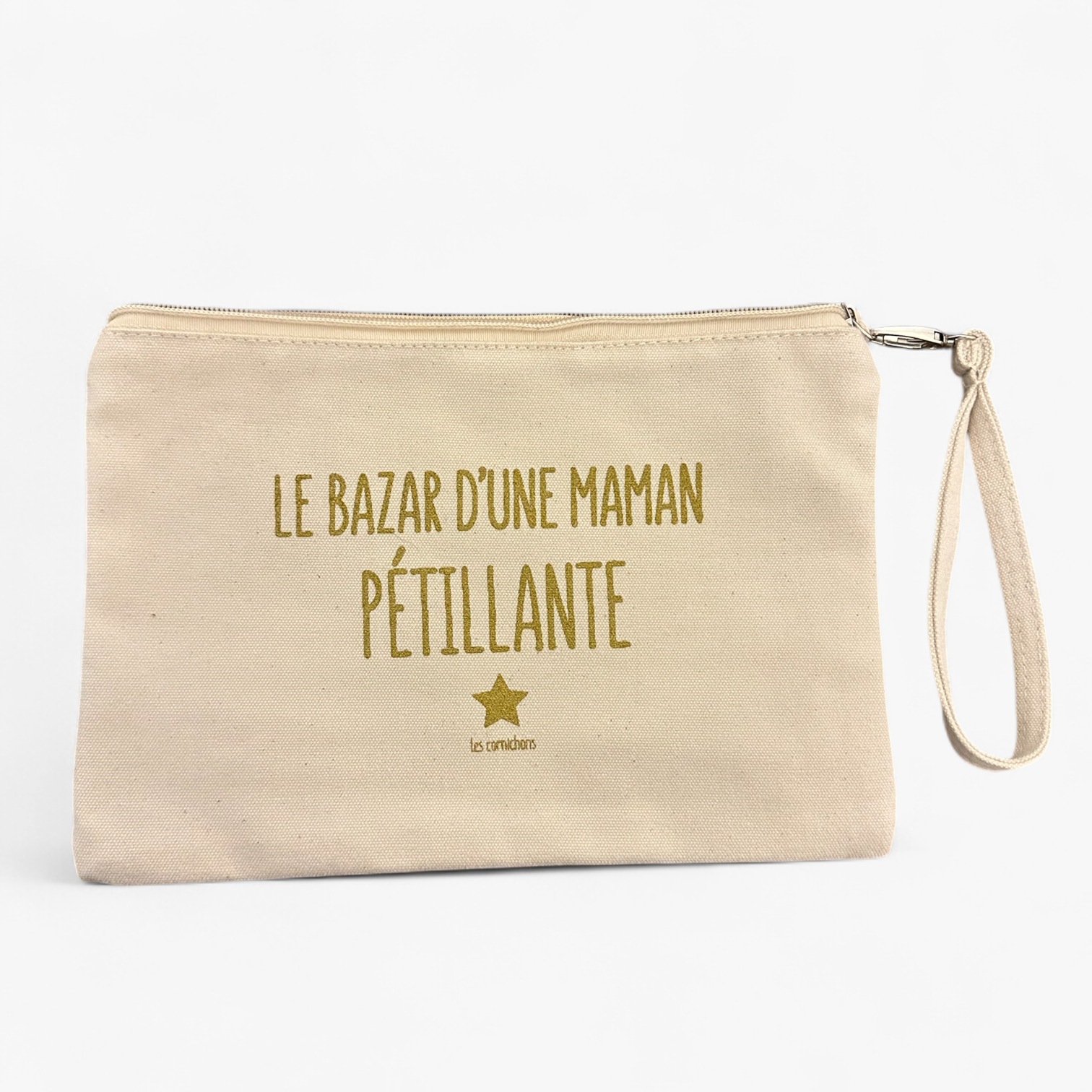 Pochette Zippée Maman Pétillante – Idée Cadeau Originale