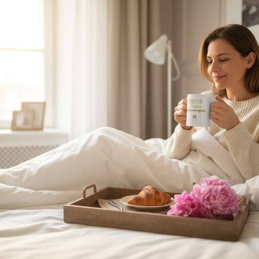 Mug Maman a Besoin de Champagne-Idée Cadeau