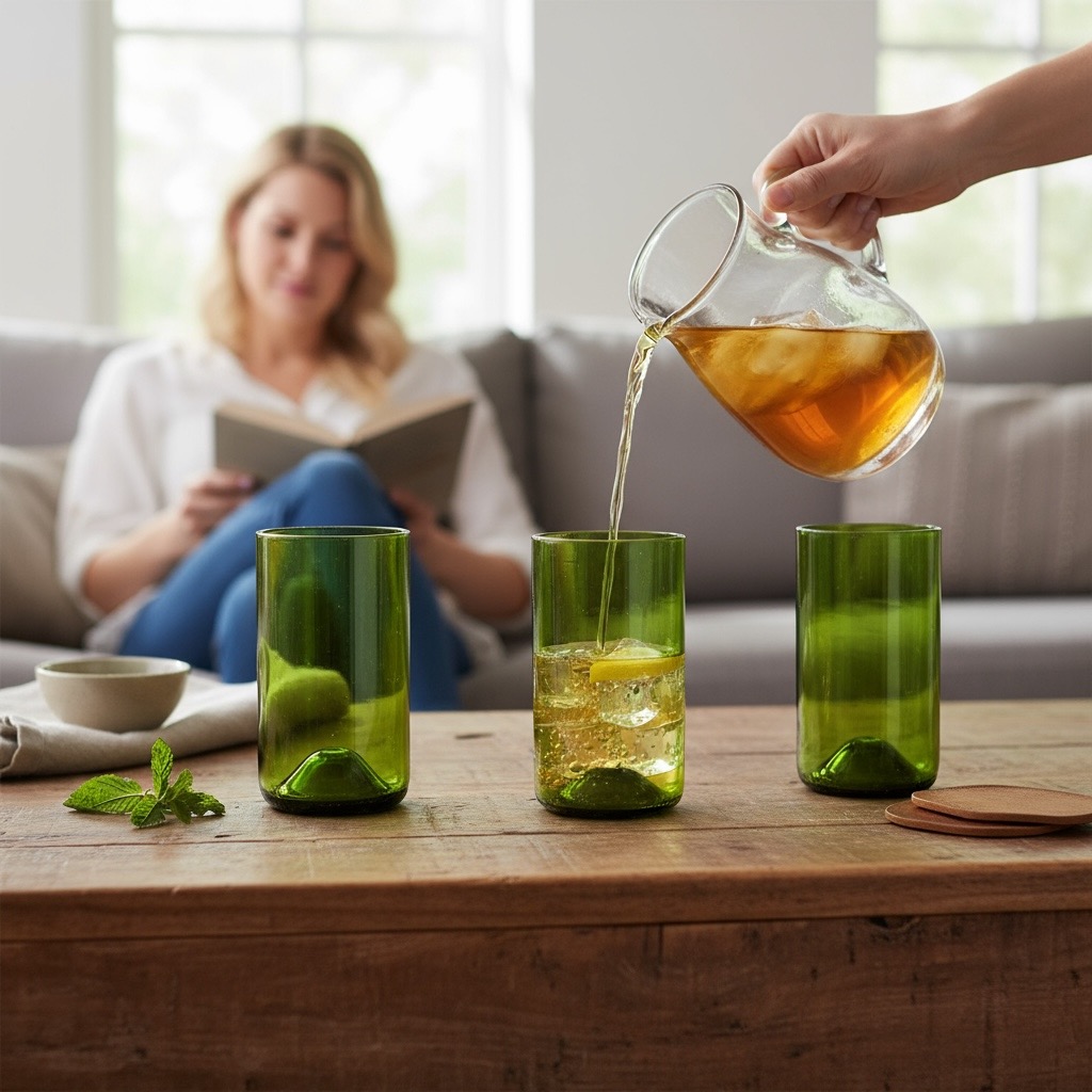 Quatre Verres à Cocktail : Éco-Design pour Vos Apéros !