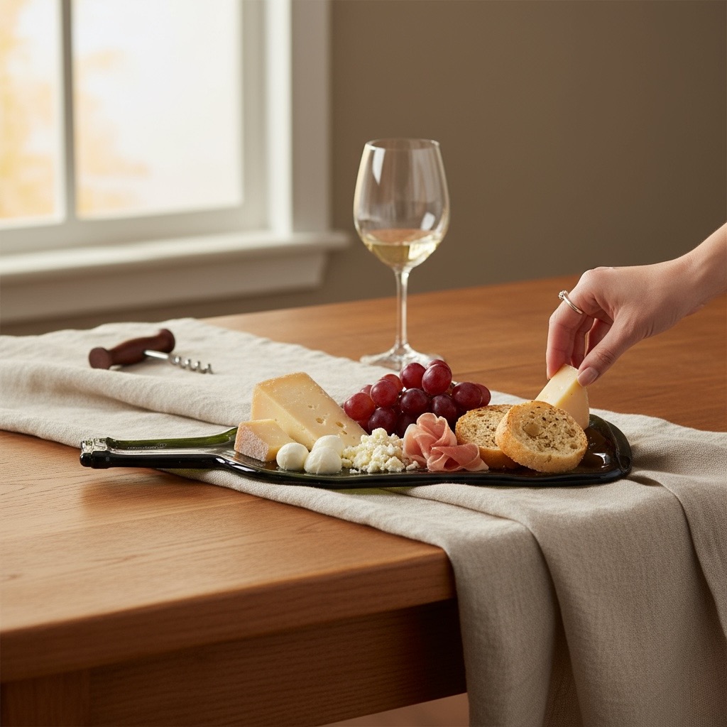 PLATES illustrées Coeur - Bouteille Verte 75 cl