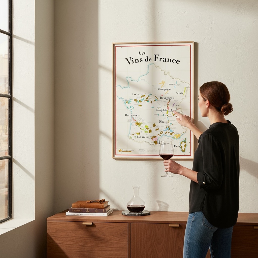Carte des Vins de France à Gratter : Explorez et Dégustez
