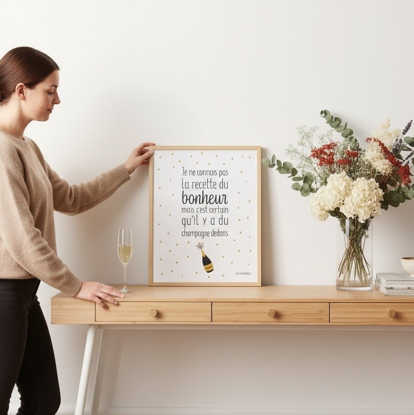 Affiche Recette du Bonheur/Vins