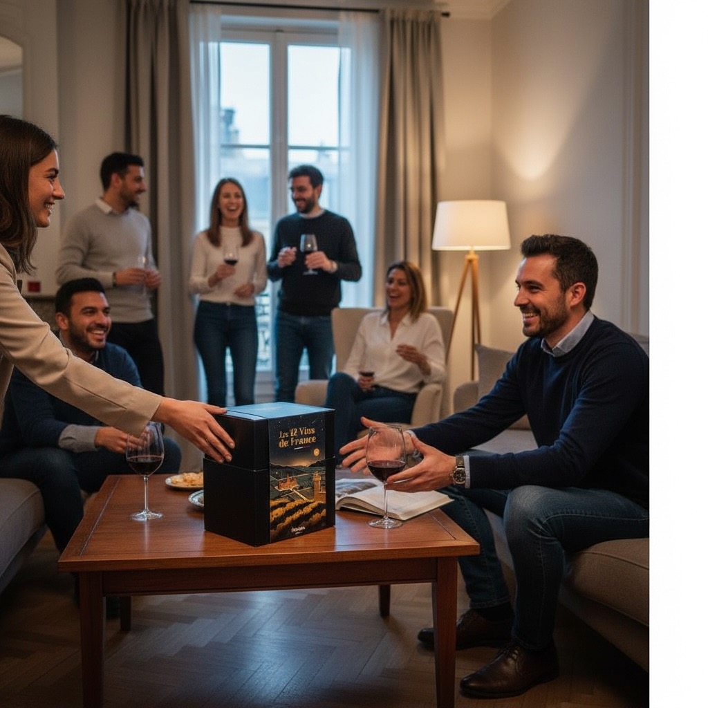 Coffret Dégustation 12 Vins de France en Tubes, Flakon Paris