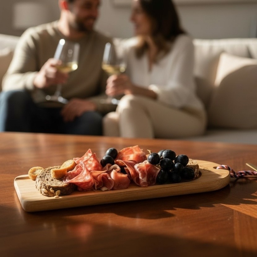 Planche Tapas en Chêne Massif français, la Star de l’Apéro