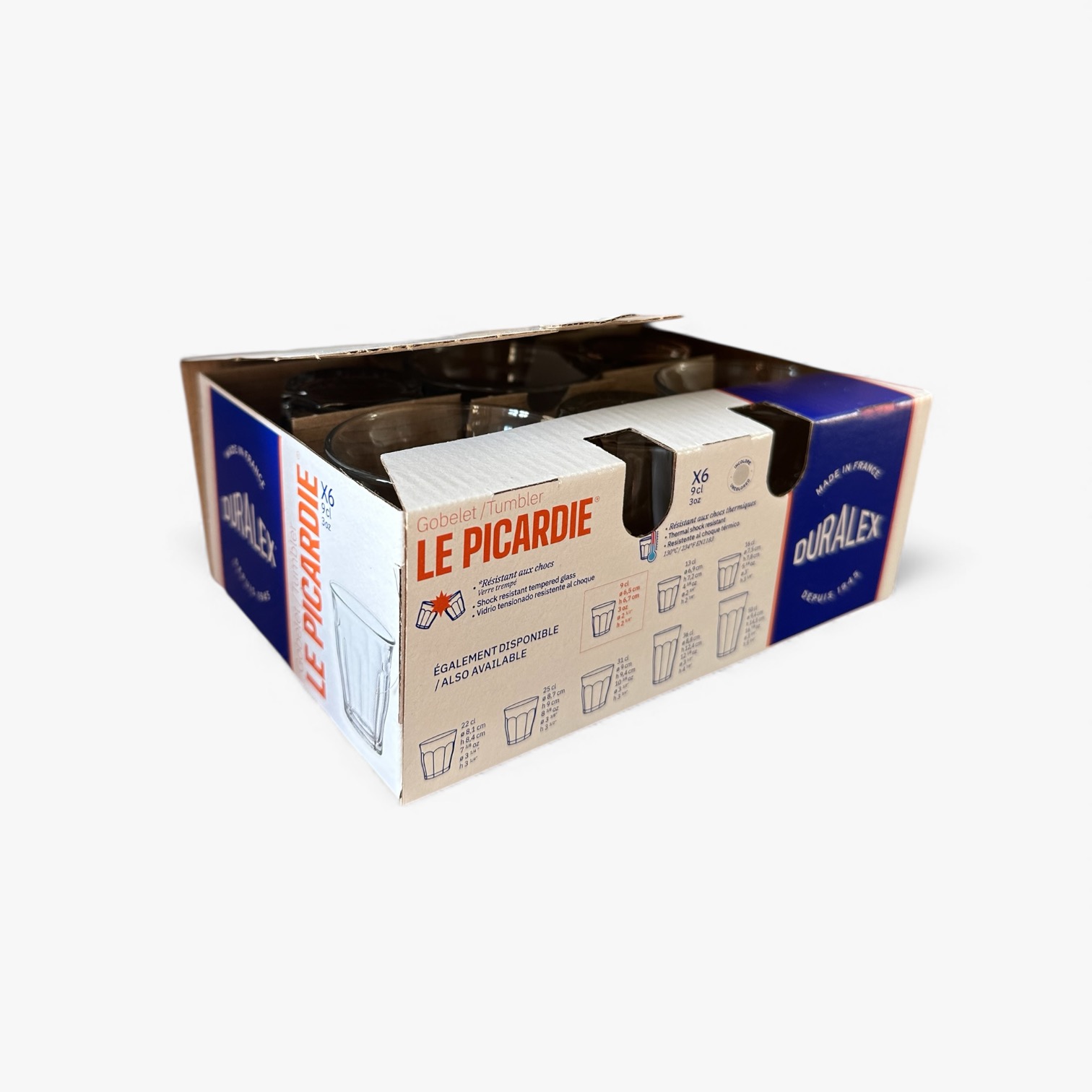 6 mini Verres Duralex Picardie 9 cl – Verrine