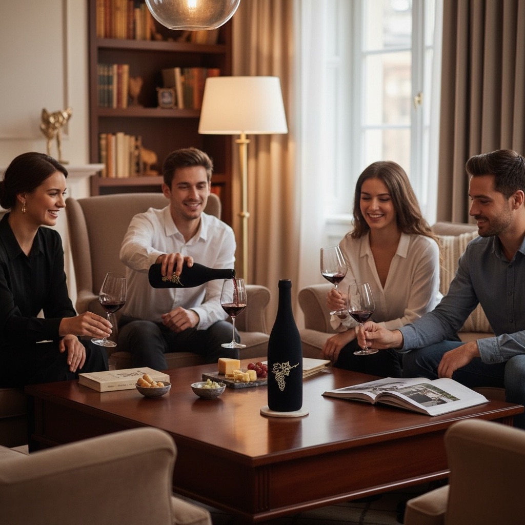 Chaussettes de Dégustation Vin à lAveugle-Motif Raisin