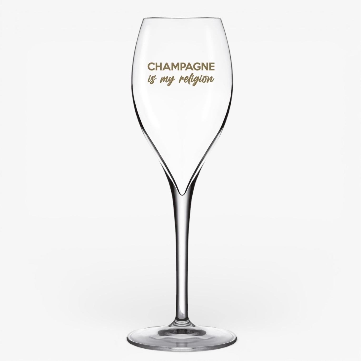 Lot de 6 Flûtes Champagne Originales avec Inscription Dorée