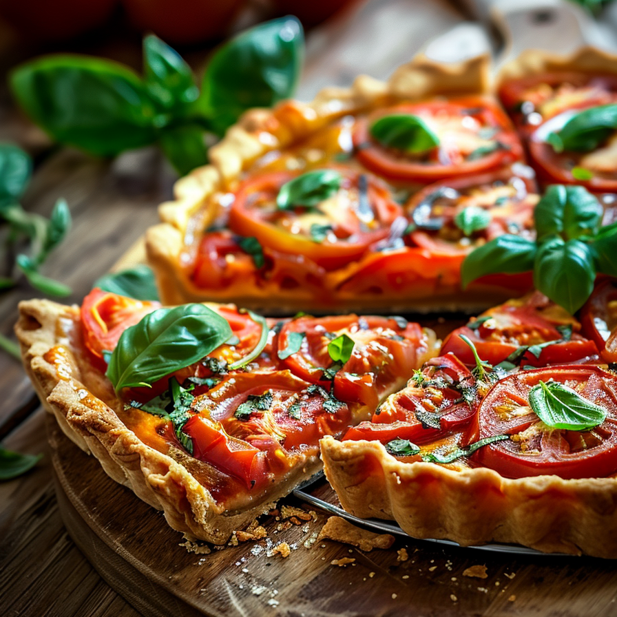 Tarte Fine à la Tomate, Moutarde