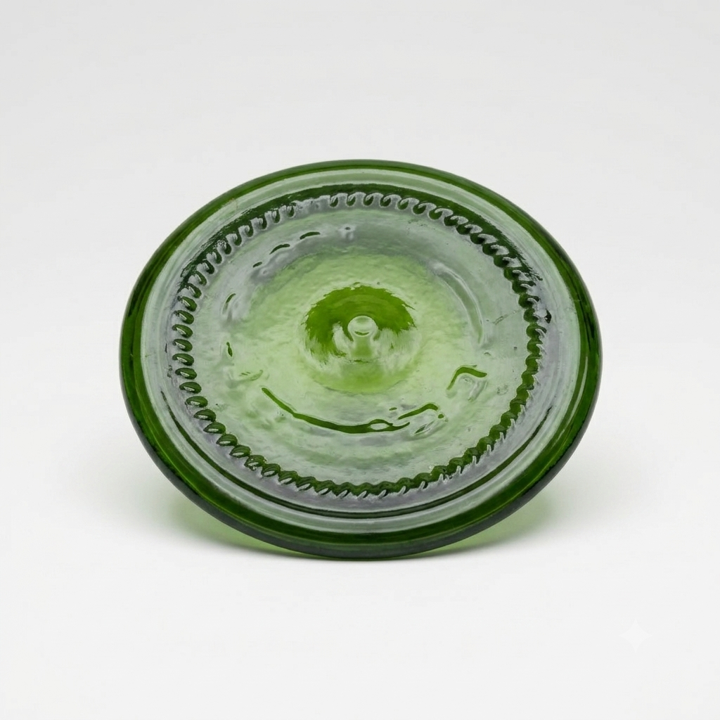 Vue dun dessous vert recyclé à partir dune bouteille de vin
