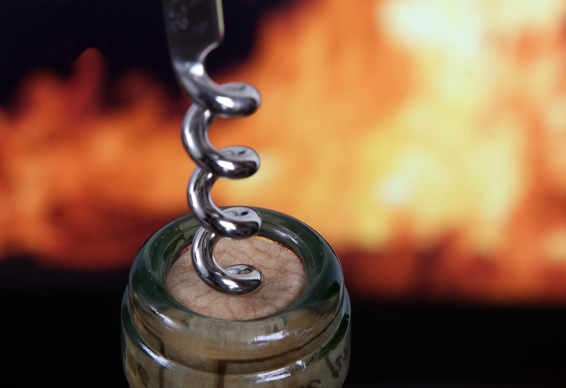 ouvrir une bouteille de vin