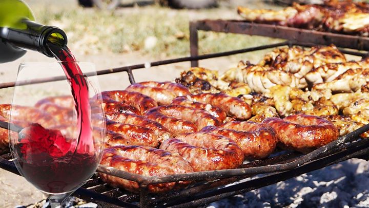 vin rouge barbecue