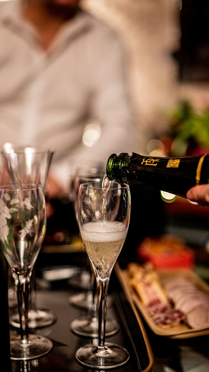 que servir avec du champagne a l apero