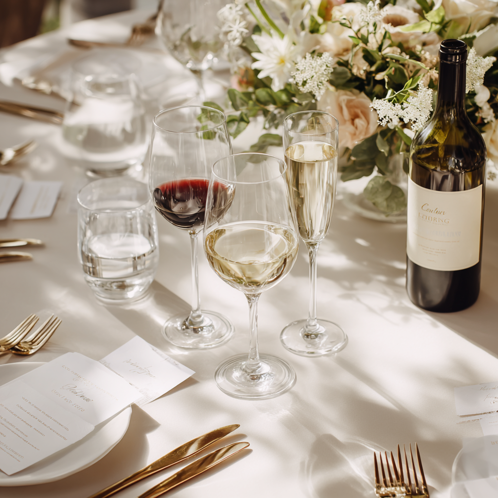 position des verres a la francaise ou mettre chaque verre