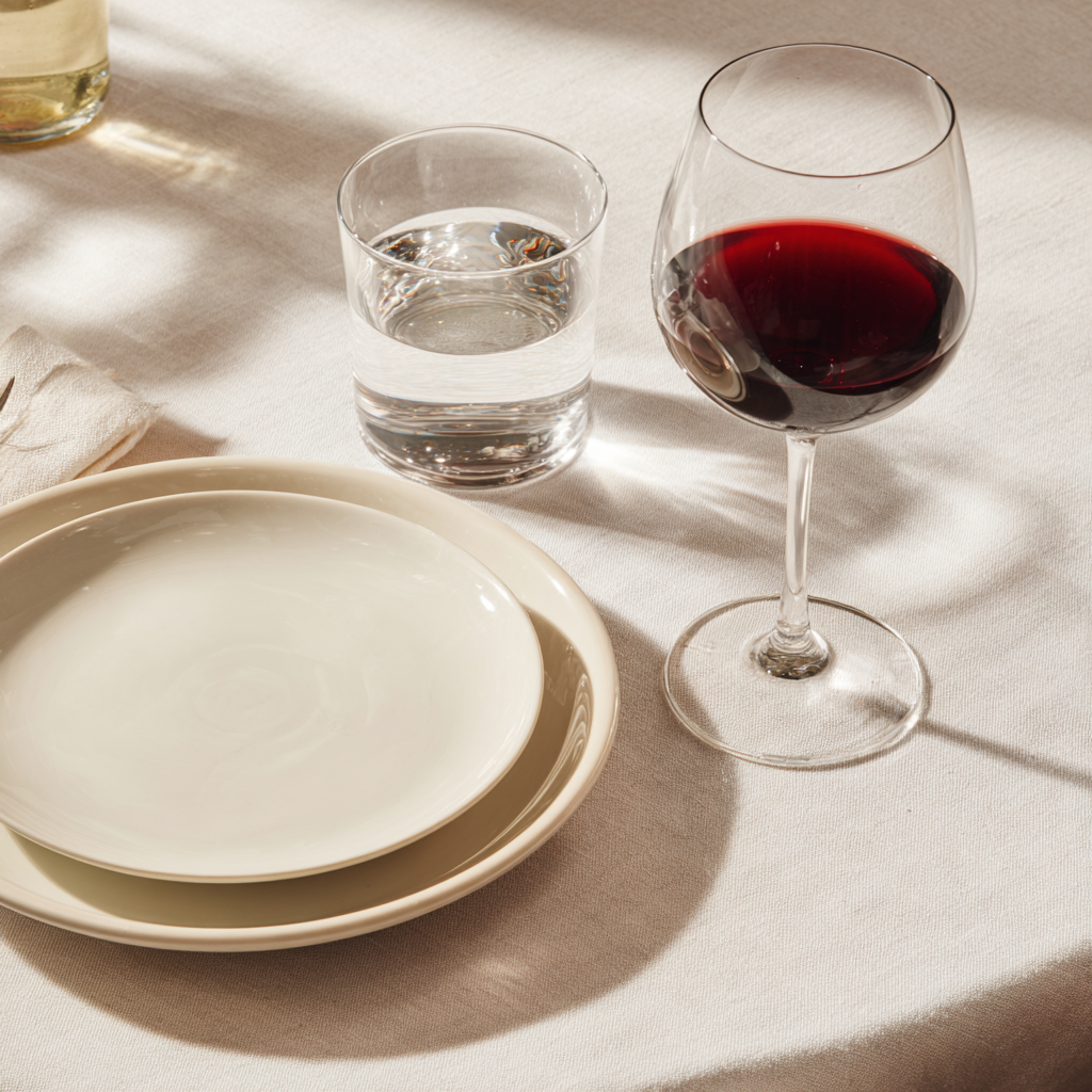 position des verres a la francaise ou mettre chaque verre