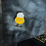 Pins Verre de Bière /Elégance Œnophile/Métal/Madame La Mouette