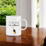 Mug Anniversaire homme humour/Vins Lifestyle/33cl/Les Cornichons