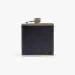 *Flasque Inox Gainée Cuir Noir 150 ml – Belle Idée Cadeau