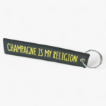 Porte-clé Champagne – Lanière “Champagne is my Religion”