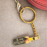 Porte-Clés Champagne/Elégance Œnophile/Métal/Madame La Mouette