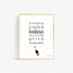 Affiche Recette du Bonheur/Vins