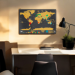 Carte du Monde à Gratter /Vins