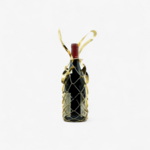 Sac Cadeau Bouteille Vin Filet Doré