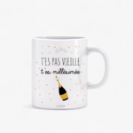 Mug Anniversaire femme humour/Vins Lifestyle/33 cl/Les Cornichons