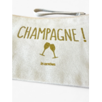 Pochette Coton avec Dragonne Femme,  inscription Champagne