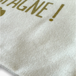 Pochette Coton avec Dragonne Femme,  inscription Champagne
