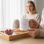 Mug Rigolo avec inscription Dès le matin je suis PETILLANTE